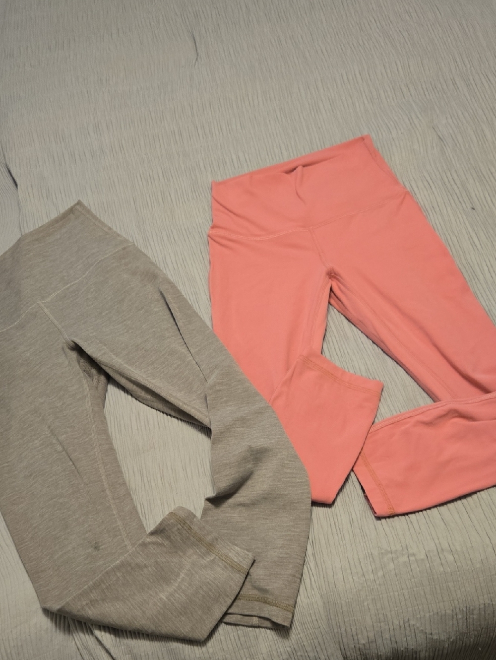 Lululemon Leggings Dusty Pink & Heathered Taupe High-Waist Leggings (set of 2)